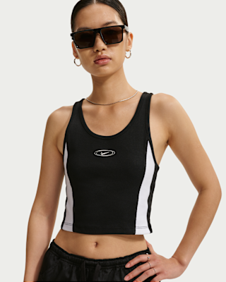 Nike ホワイト クロップドタンクトップ NIKE公式】Nike スポーツウェア ウィメンズ タイト クロップド タンク